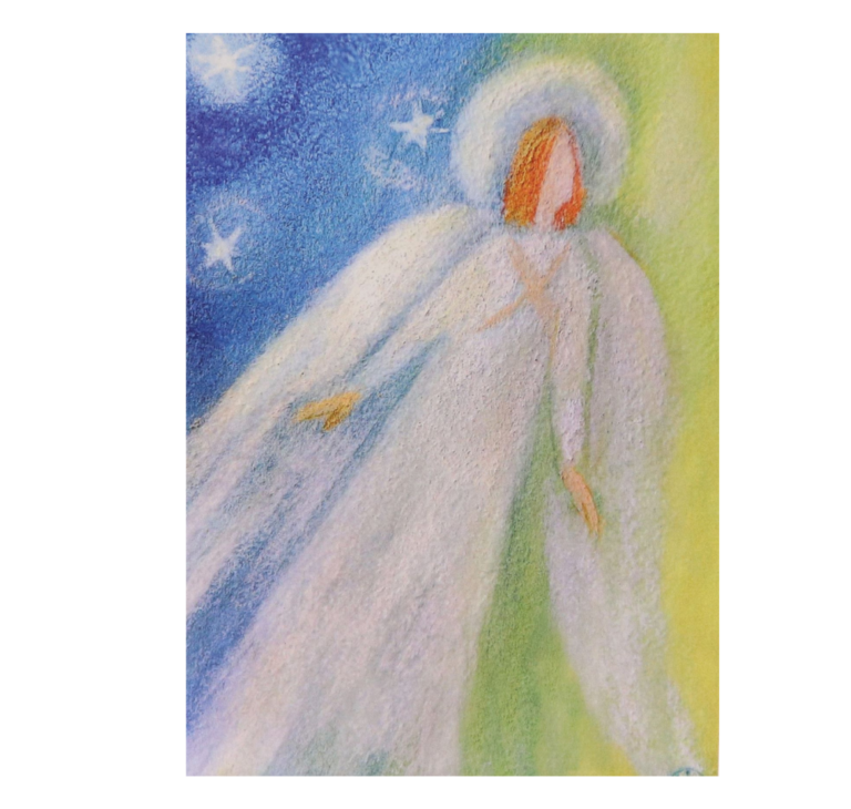Postcard Angel Aspiring to the Heights Aurifer
